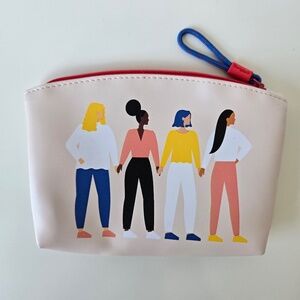 ipsy Multicolor Women Illustration Pouch 🔴(2for$10)